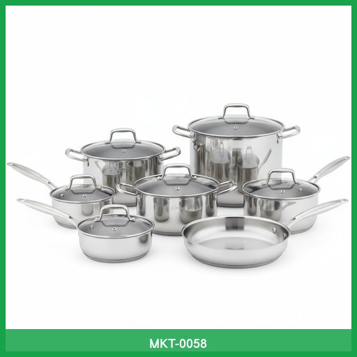 Gourmet Chef Stainless Steel Cookware Set (10-Piece)