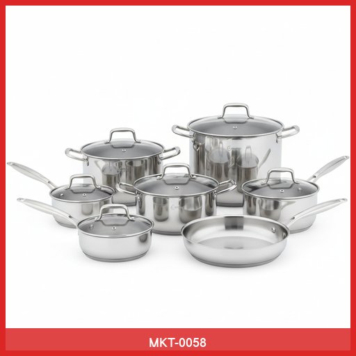 Gourmet Chef Stainless Steel Cookware Set (10-Piece)