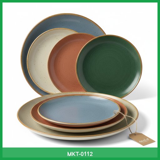 ArtisanCraft Ceramic Dinner Plate Set