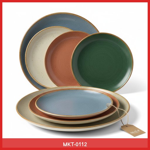 ArtisanCraft Ceramic Dinner Plate Set