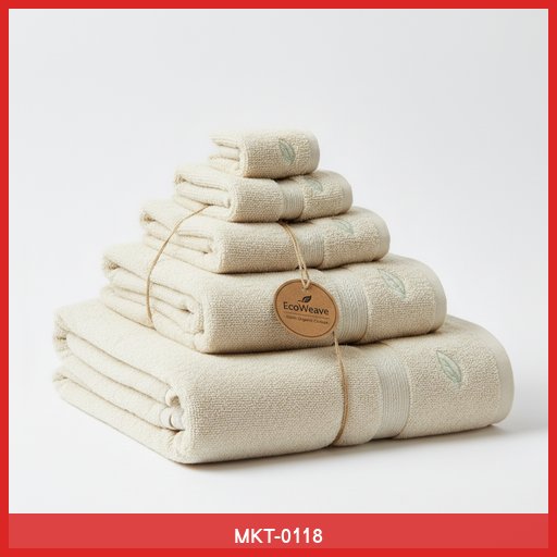 EcoWeave Organic Cotton Bath Towel Set