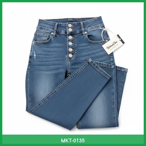 UrbanChic Women's High-Waisted Jeans