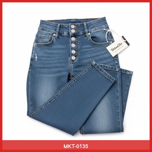 UrbanChic Women's High-Waisted Jeans