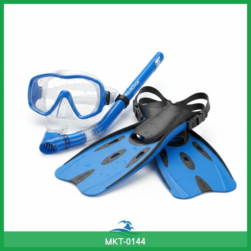 AquaGlide Snorkel Mask & Fin Set