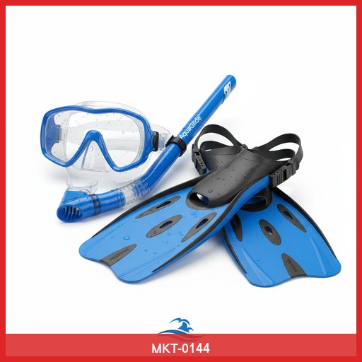 AquaGlide Snorkel Mask & Fin Set