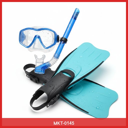 AquaGlide Snorkel Mask & Fin Set