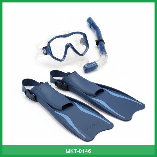 AquaGlide Snorkel Mask & Fin Set
