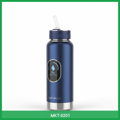 ZenithFlow Smart Water Bottle with Hydration Tracking