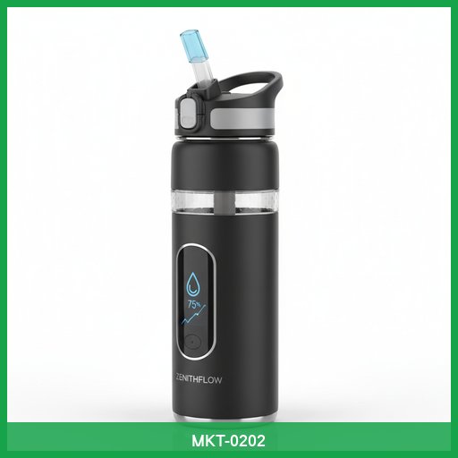 ZenithFlow Smart Water Bottle with Hydration Tracking