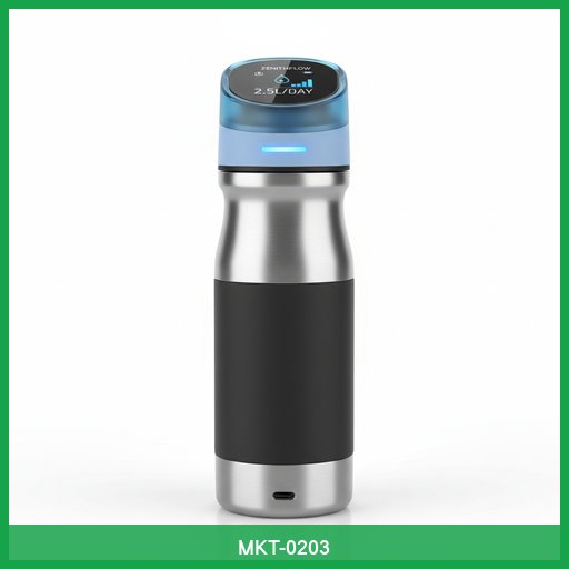 ZenithFlow Smart Water Bottle with Hydration Tracking