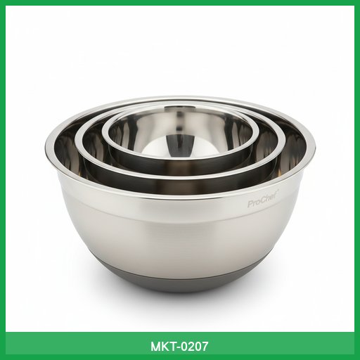 ProChef Stainless Steel Mixing Bowl Set