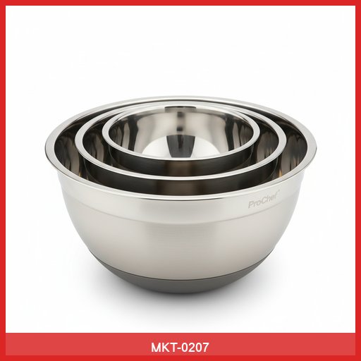 ProChef Stainless Steel Mixing Bowl Set