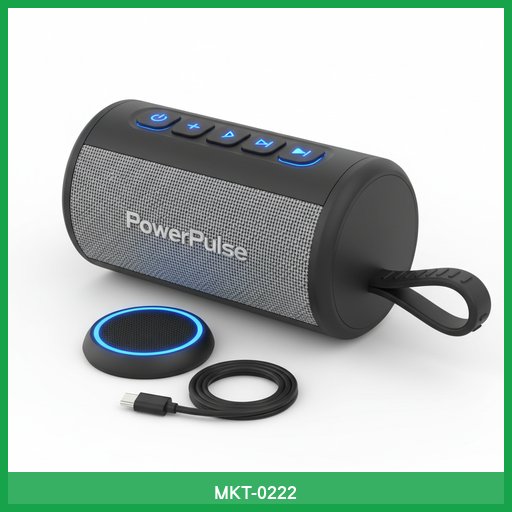 PowerPulse Portable Bluetooth Speaker