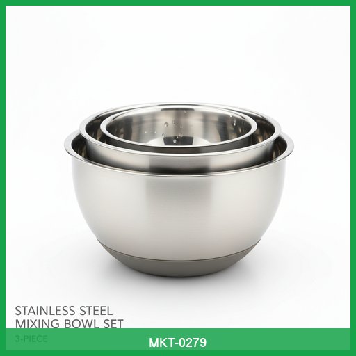 Stainless Steel Mixing Bowl Set (3-Piece)