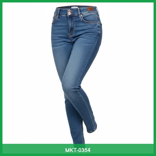 High-Waisted Slim Fit Jeans