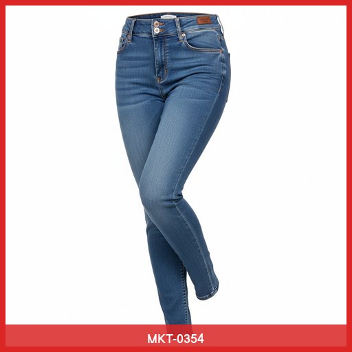 High-Waisted Slim Fit Jeans