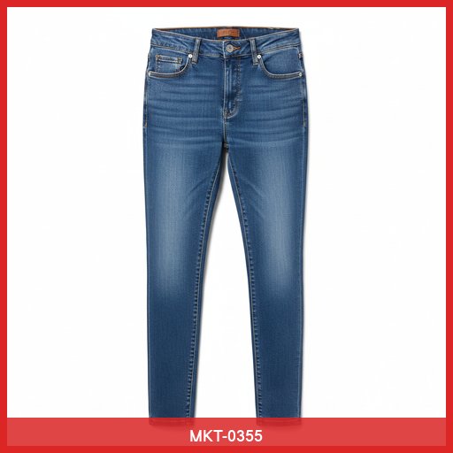 High-Waisted Slim Fit Jeans