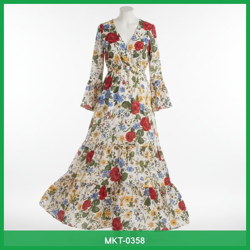 Women's Floral Print Maxi Dress