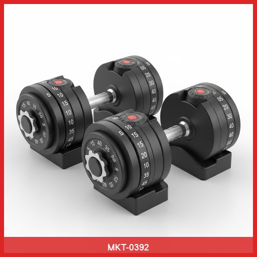 Professional Adjustable Dumbbell Set (5-50 lbs)