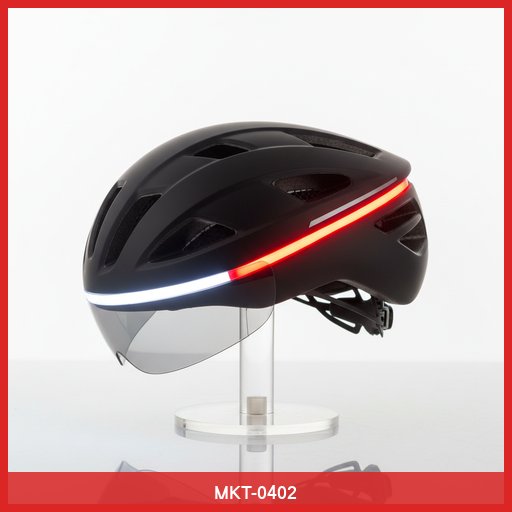 Cycling Helmet with LED Light