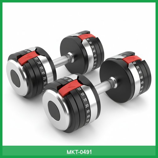 Adjustable Dumbbell Set (5-50 lbs)