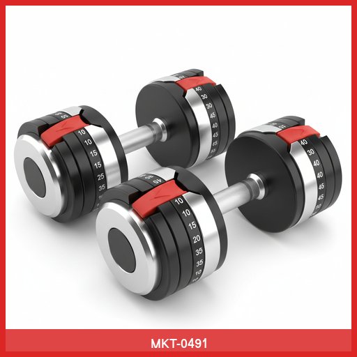 Adjustable Dumbbell Set (5-50 lbs)