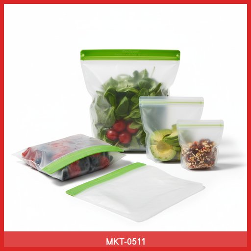 EcoBloom Reusable Silicone Food Storage Bags (Set of 4)