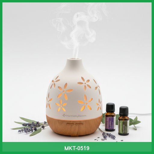 HarmonyBloom Essential Oil Diffuser