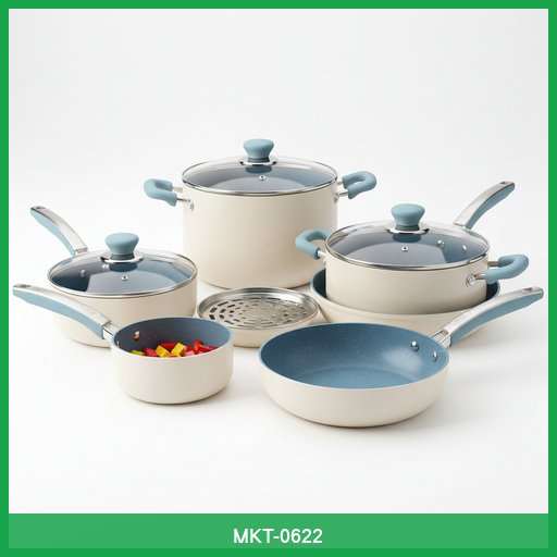 Non-Stick Ceramic Cookware Set (10-Piece)