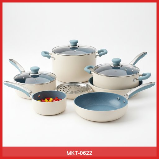 Non-Stick Ceramic Cookware Set (10-Piece)