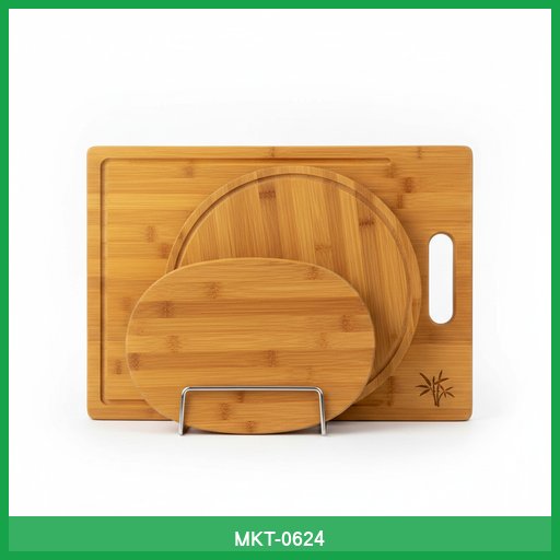 Bamboo Wood Cutting Board Set