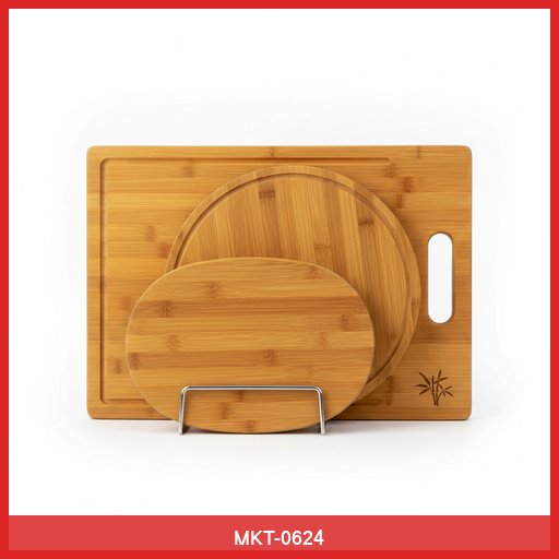 Bamboo Wood Cutting Board Set