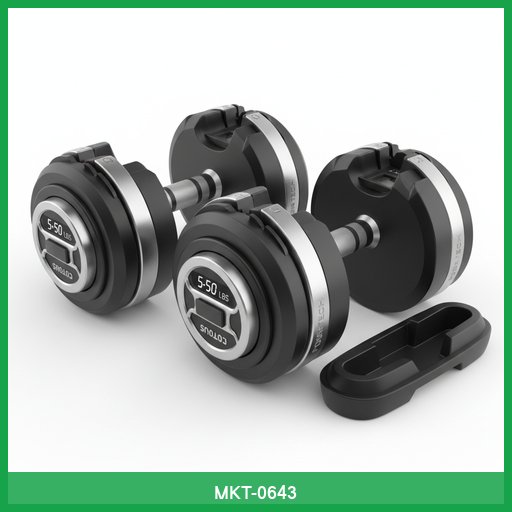 Adjustable Dumbbell Set (5-50 lbs)