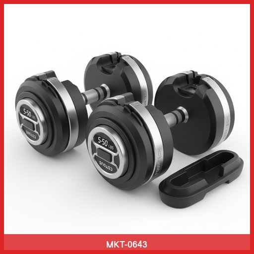 Adjustable Dumbbell Set (5-50 lbs)