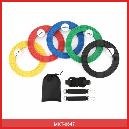 Resistance Bands Set (5 Levels)