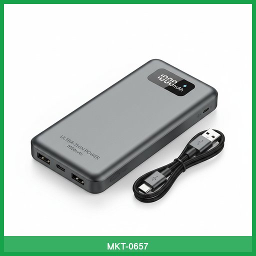 Ultra-Thin Portable Power Bank 10000mAh