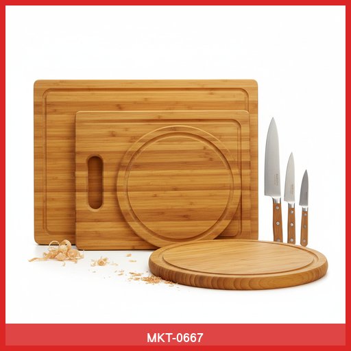 Bamboo Cutting Board Set (3-piece)