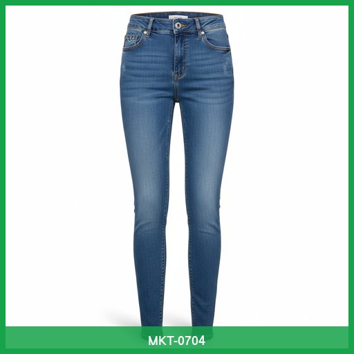High-Waist Stretch Denim Jeans