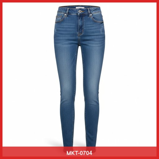 High-Waist Stretch Denim Jeans
