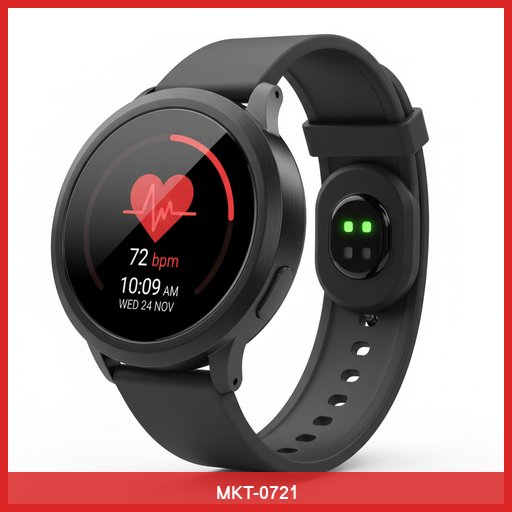 Smartwatch with Heart Rate Monitor