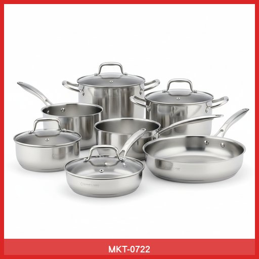 Stainless Steel Cookware Set (10-Piece)