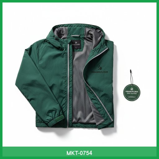 UrbanExplorer Lightweight Windbreaker Jacket