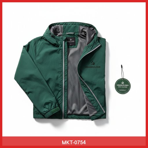 UrbanExplorer Lightweight Windbreaker Jacket