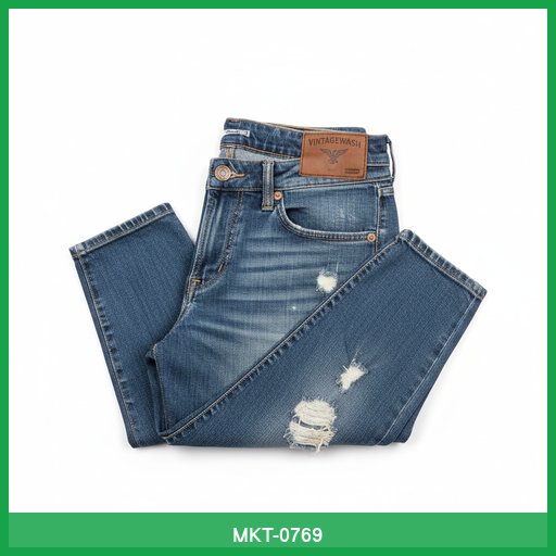 VintageWash Distressed Denim Jeans
