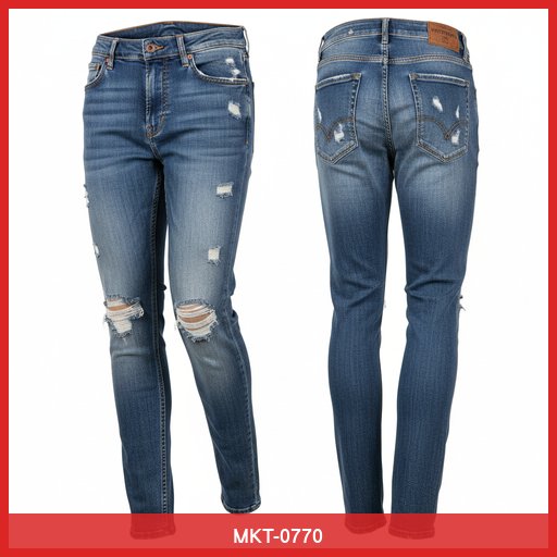 VintageWash Distressed Denim Jeans