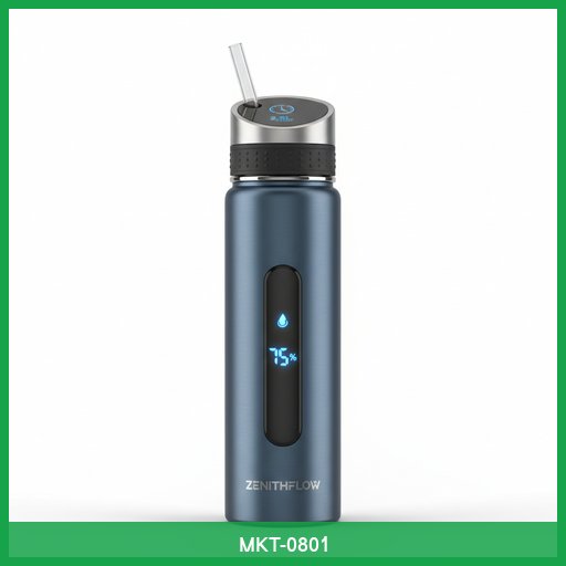 ZenithFlow Smart Water Bottle with Hydration Tracking
