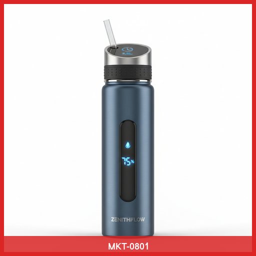 ZenithFlow Smart Water Bottle with Hydration Tracking