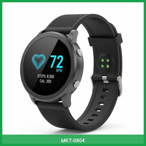 ChronoPulse Fitness Tracker with Heart Rate Monitor