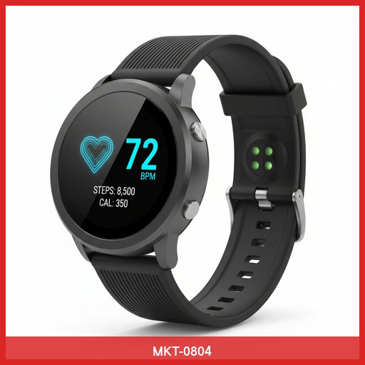 ChronoPulse Fitness Tracker with Heart Rate Monitor