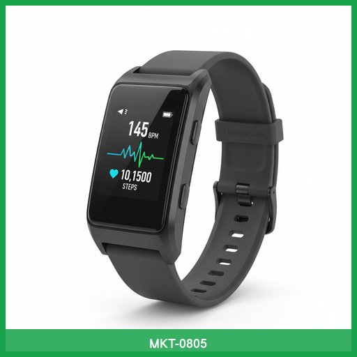 ChronoPulse Fitness Tracker with Heart Rate Monitor